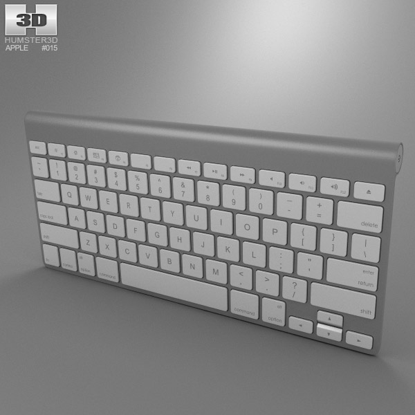 Clavier Apple sans fil modèle 3D $24 - .obj .blend .fbx .unknown - Free3D