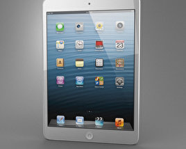 Apple iPad Mini Blanc Modèle 3D