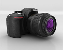 Nikon D5200 3D model