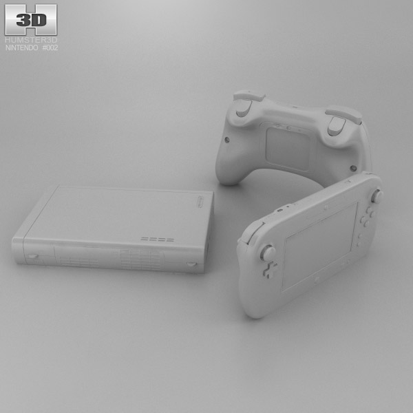 Nintendo Wii U 3D model - Download Electronics on