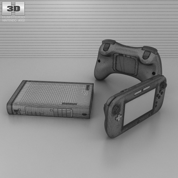 Nintendo Wii U 3D model - Download Electronics on