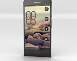 Huawei Ascend P6 黑色的 3D模型