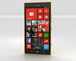 Nokia Lumia 1520 イエロー 3Dモデル