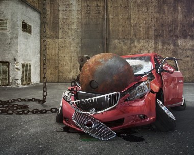Wrecking Ball and car