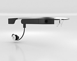 Google Glass with Mono Earbud Shale 3D-Modell