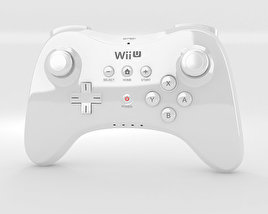 Nintendo Wii U Controle Pro Modelo 3d