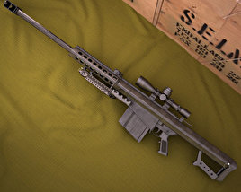 Barrett M82A1 3D model