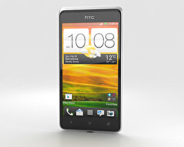 HTC Desire 400 白い 3Dモデル