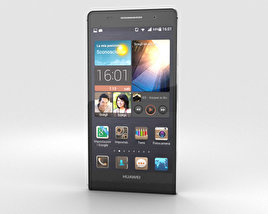 Huawei Ascend P6 S 黑色的 3D模型