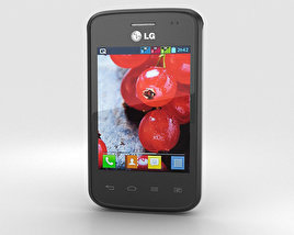 LG Optimus L1 II TRI Preto Modelo 3d