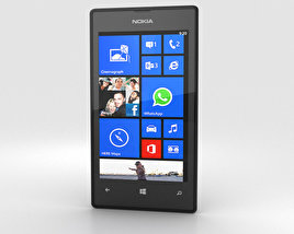Nokia Lumia 525 Preto Modelo 3d