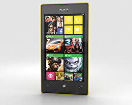 Nokia Lumia 525 黄色 3D模型