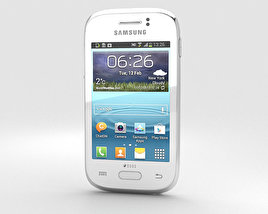 Samsung Galaxy Young White 3D 모델 