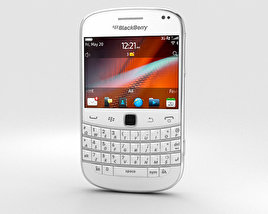 BlackBerry Bold 9900 Weiß 3D-Modell
