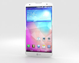 LG G Pro 2 白い 3Dモデル