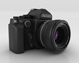 Nikon DF Black 3D 모델 