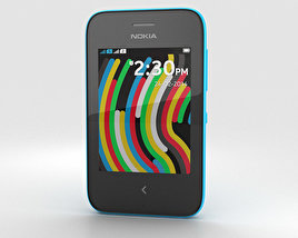 Nokia Asha 230 Cyan 3D 모델 