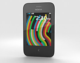 Nokia Asha 230 Blanc Modèle 3D