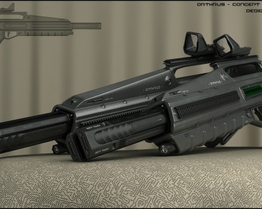 Orthrus - concept of energy rifle