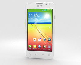 LG L65 Dual Weiß 3D-Modell