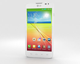 LG L70 Dual White 3D model