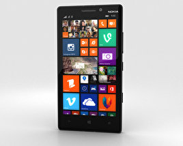 Nokia Lumia 930 黒 3Dモデル