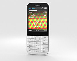Nokia 225 Bianco Modello 3D