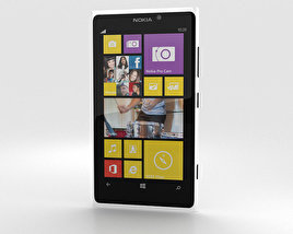 Nokia Lumia 1020 Branco Modelo 3d