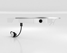 Google Glass with Mono Earbud Cotton Modello 3D