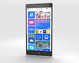 Nokia Lumia 1520 白い 3Dモデル