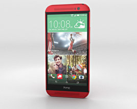 HTC One (M8) Glamor Red 3D model