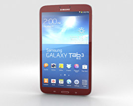 Samsung Galaxy Tab 3 8-inch Red Modelo 3d