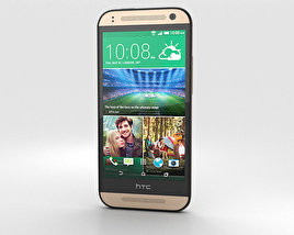 HTC One Mini 2 Amber Gold 3D 모델 