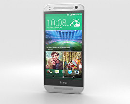 HTC One Mini 2 Glacial Silver 3D-Modell