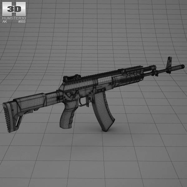 AK12(Gold) - 3D model by ballasha (@ballasha) [32b3e44]
