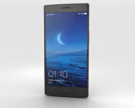 Oppo Find 7 黒 3Dモデル