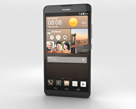Huawei Ascend Mate 2 4G Crystal Black 3D-Modell