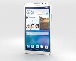 Huawei Ascend Mate 2 4G Pure White 3Dモデル