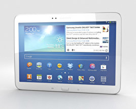 Samsung Galaxy Tab 3 10.1-inch Blanc Modèle 3D