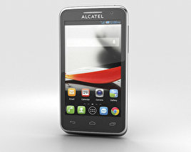 Alcatel One Touch Evolve 黑色的 3D模型