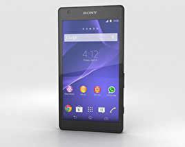 Sony Xperia Z2a Noir Modèle 3D