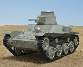 Type 95 Ha-Go 3D model