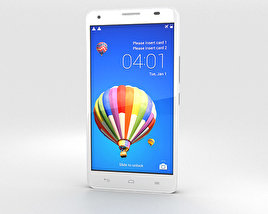 Huawei Honor 3X G750 白色的 3D模型
