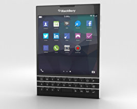 BlackBerry Passport Black 3D 모델 