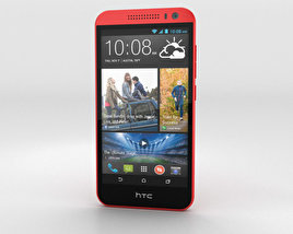 HTC Desire 616 Red 3D model