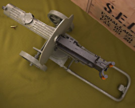 Maxim metralhadora Modelo 3d
