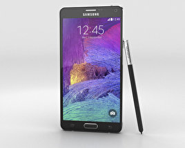Samsung Galaxy Note 4 Charcoal Black Modello 3D