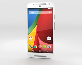 Motorola Moto G (2nd Gen) 白色的 3D模型