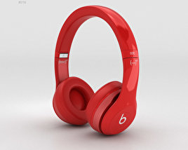 Beats by Dr. Dre Solo2 On-Ear Наушники Red 3D модель