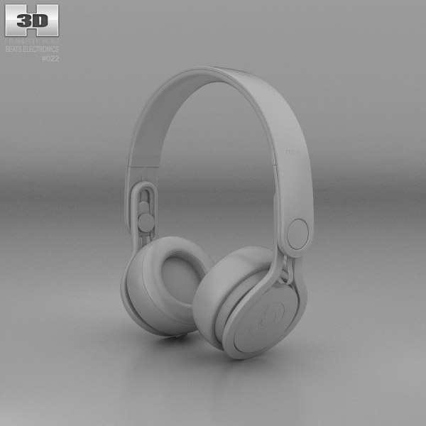 3d model headphones monster beats mixr